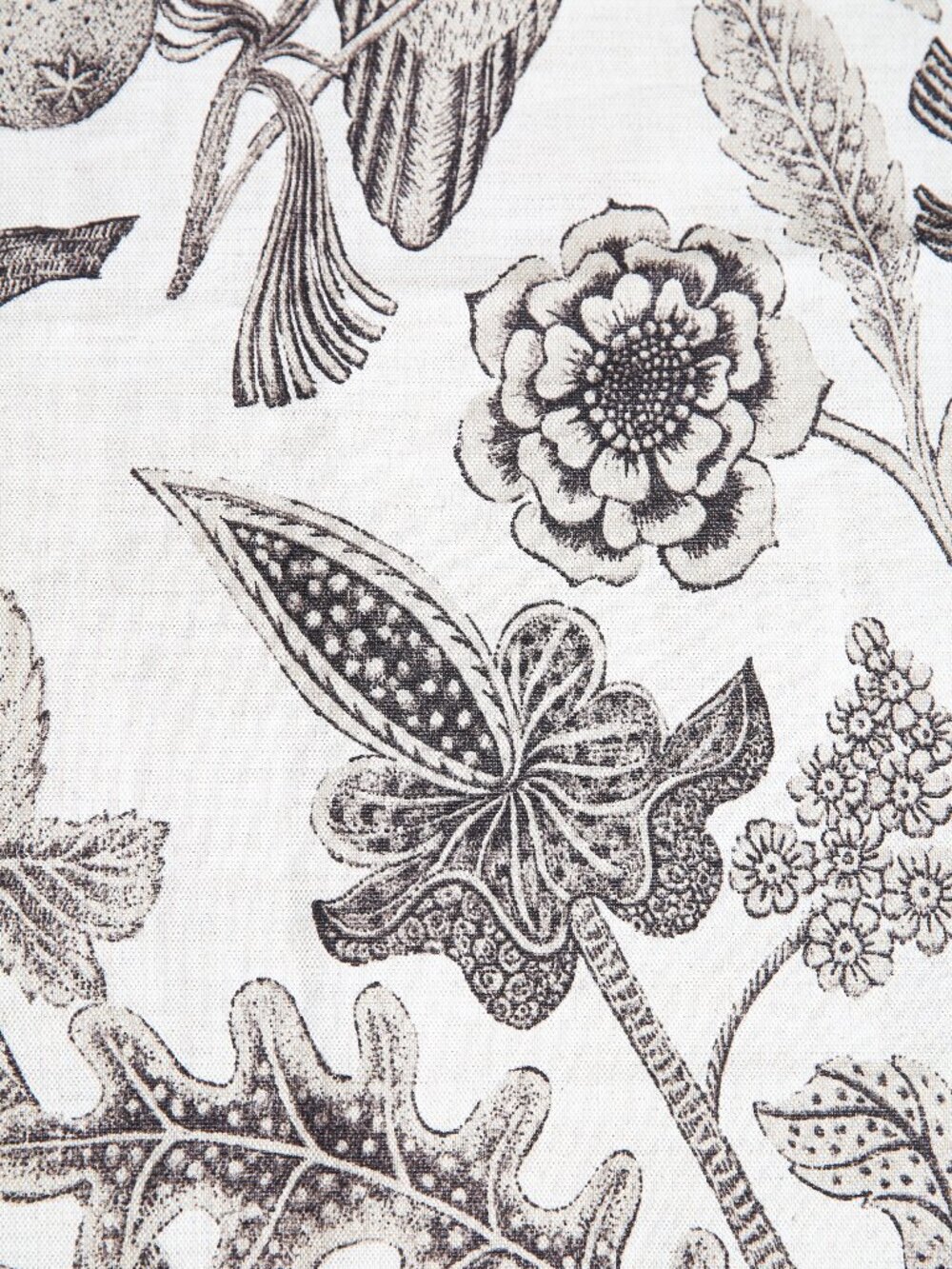 LEE BEHREN Vintage 'Katmandu' Botanical Bird Linen/Cotton Blend Designer Fabric - Picture 7 of 12